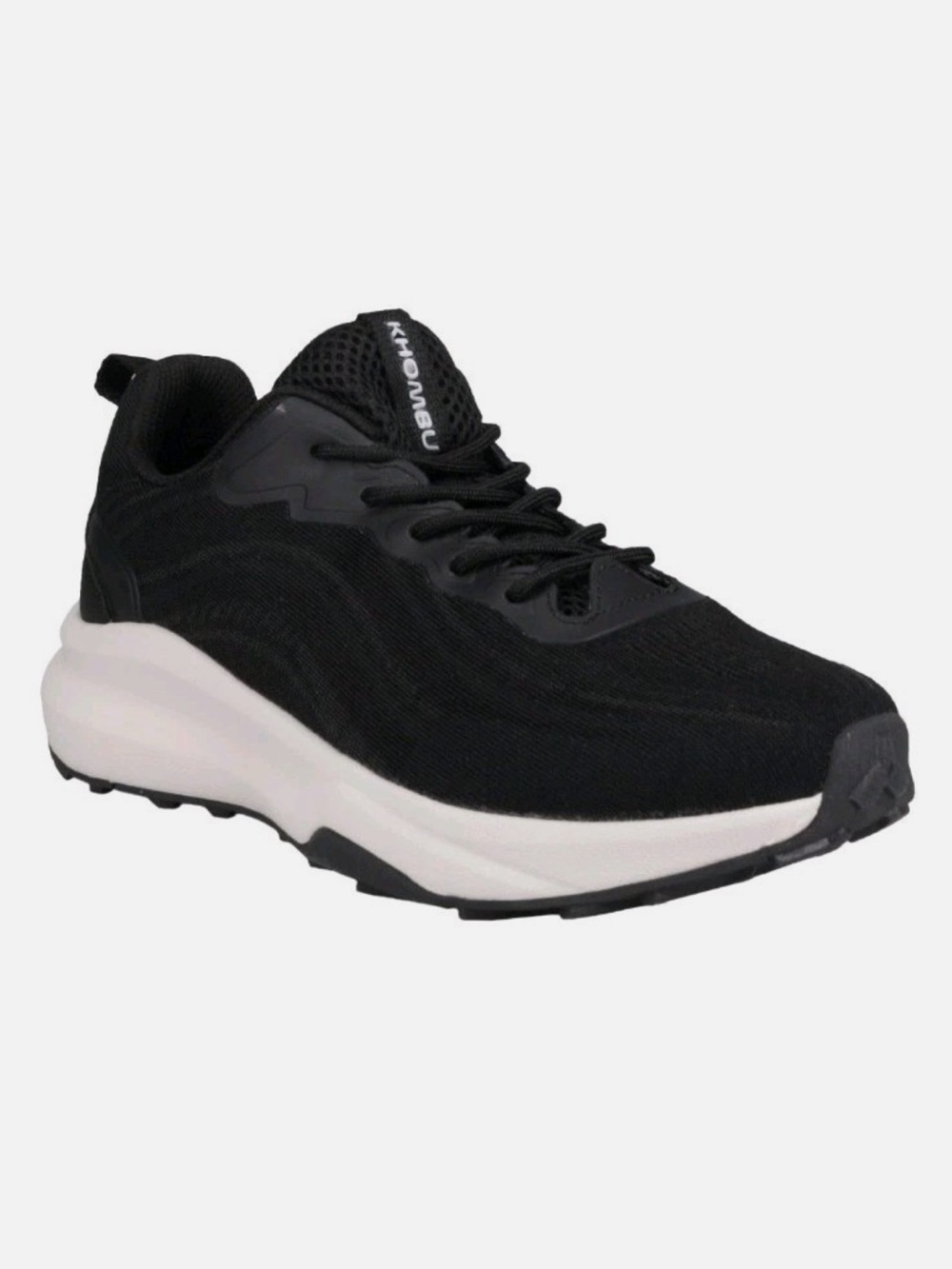 Khombu Women's Patan Black Sneakers Lightweight Memory Foam Breathable